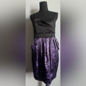 Ruby Rod size 13 black and purple dress.